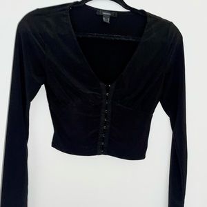 Long sleeve hook top